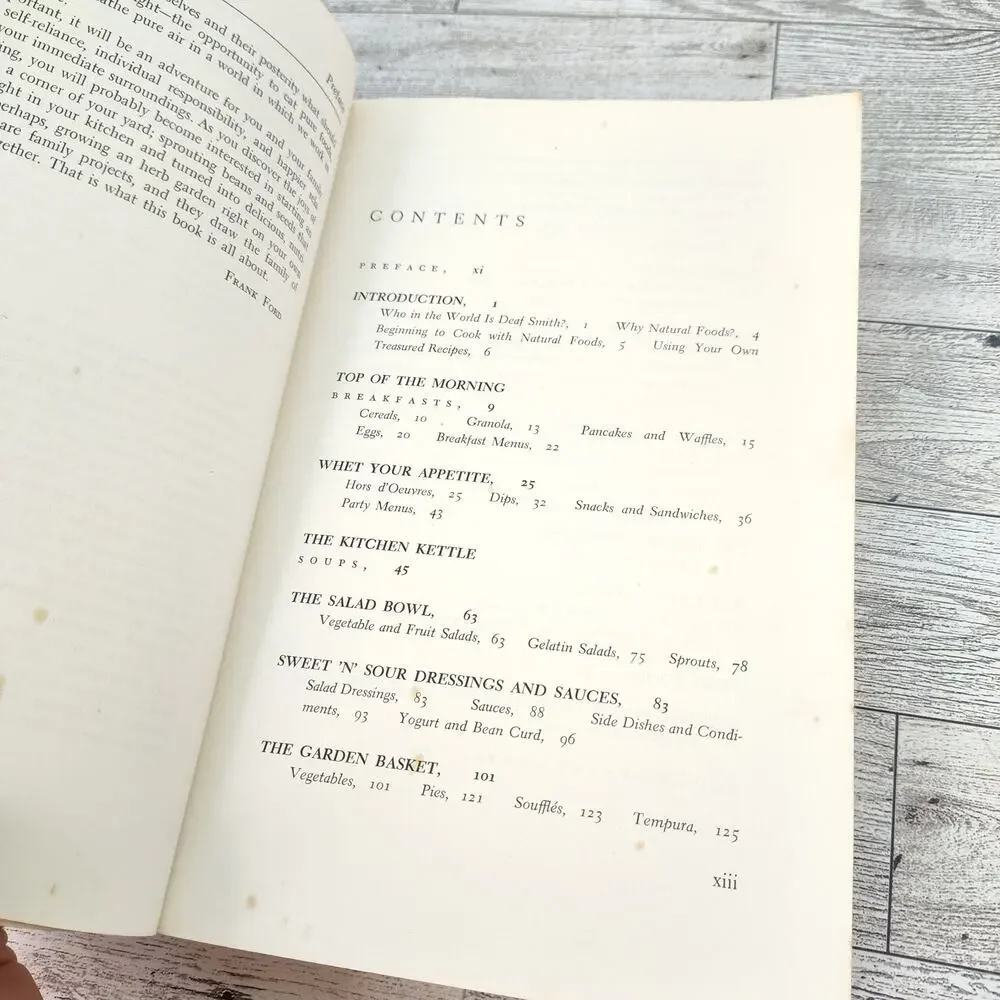 Deaf Smith Country Cookbook Natural Foods for Family Kitchens 1979 Vintage PB‎